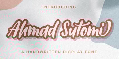 Ahmad Sutomi Font Poster 1