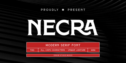 Necra Font Poster 1