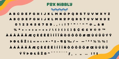Fox Nibbly Font Poster 9