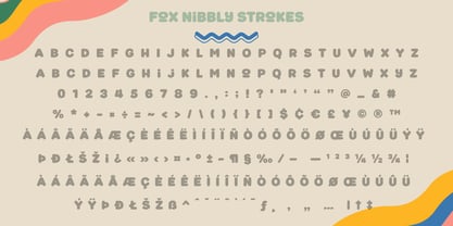 Fox Nibbly Font Poster 10