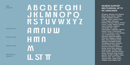 Musero Font Poster 8