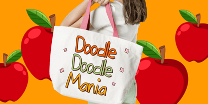 Doodly Apple Font Poster 4