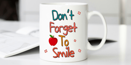 Doodly Apple Font Poster 3