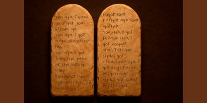Paleo Script Font Poster 4