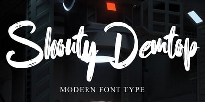 Shouty Demtop Font Poster 1
