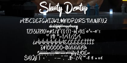 Shouty Demtop Font Poster 5