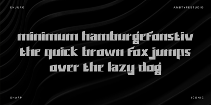 Lique Enjuro Font Poster 3