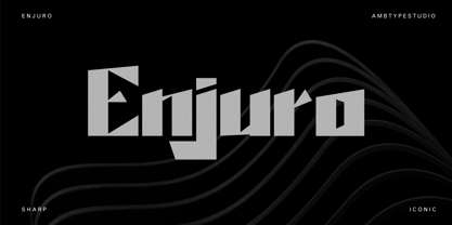 Lique Enjuro Font Poster 2