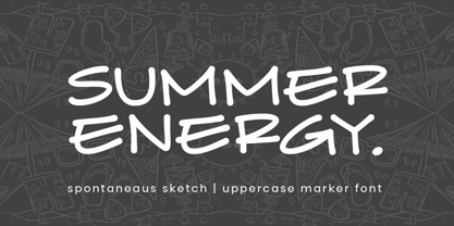 Summer Sketch Font Poster 1