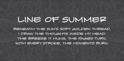 Summer Sketch Font Poster 5