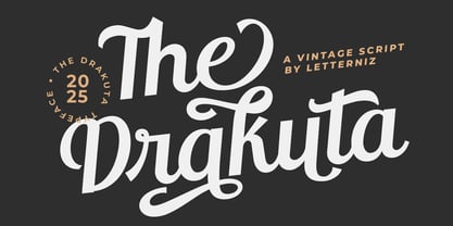 The Drakuta Font Poster 1
