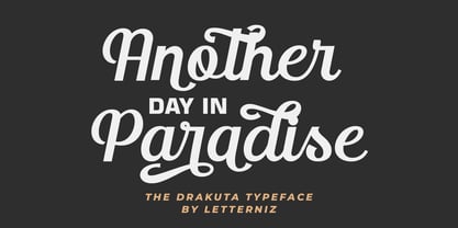 The Drakuta Font Poster 3