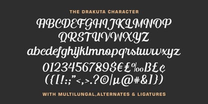 The Drakuta Font Poster 6