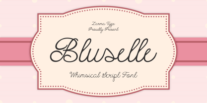 Bluselle Font Poster 1