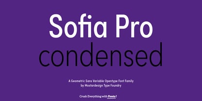 Sofia Pro Condensed Font Poster 1