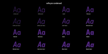 Sofia Pro Condensed Font Poster 6