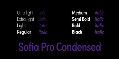 Sofia Pro Condensed Font Poster 5