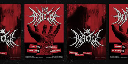 Undeath Font Poster 4