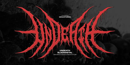 Undeath Font Poster 1