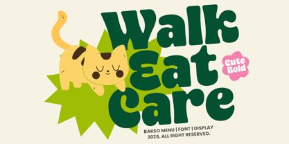 Bakso Menu Font Poster 2