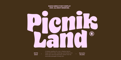 Bakso Menu Font Poster 7