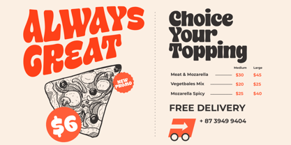 Bakso Menu Font Poster 6