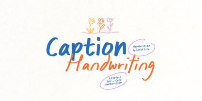 Caption Handwriting Font Poster 1