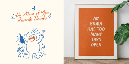 Caption Handwriting Font Poster 5