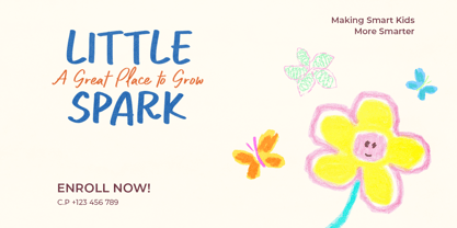 Caption Handwriting Font Poster 8