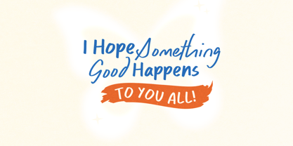 Caption Handwriting Font Poster 4