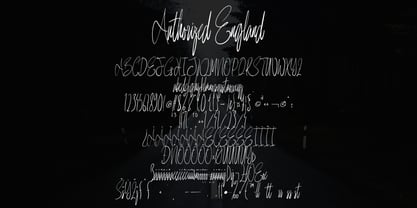 Authorized England Font Poster 5
