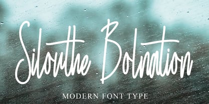 Silouthe Bolnation Font Poster 1