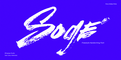 Soge Brush Font Poster 1