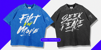 Soge Brush Font Poster 4