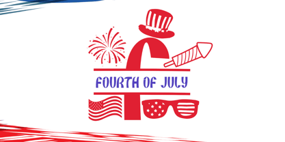 Patriotic History Monogram Font Poster 3