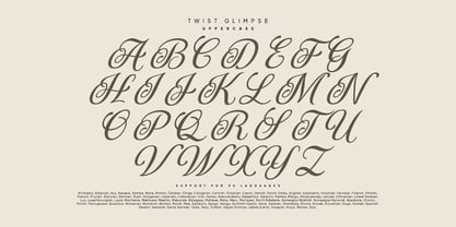 Twist Glimpse Font Poster 8