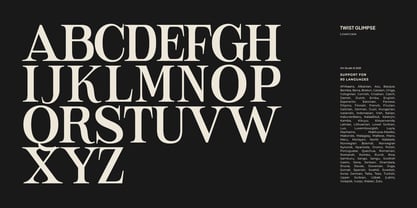 Twist Glimpse Font Poster 9
