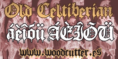 Old Celtiberian Font Poster 6