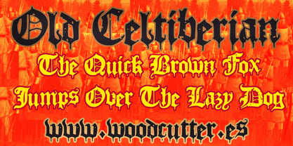 Old Celtiberian Font Poster 2