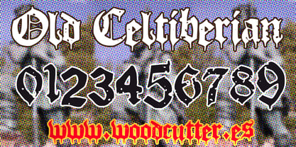 Old Celtiberian Font Poster 5
