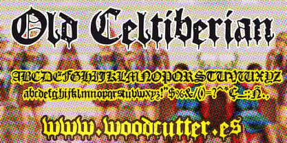 Old Celtiberian Font Poster 4