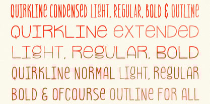 TC Quirkline Font Poster 4