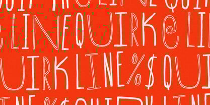 TC Quirkline Font Poster 5