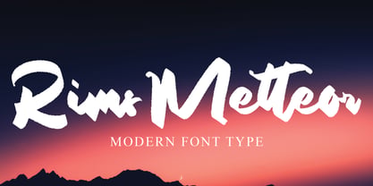 Rims Metteor Font Poster 1