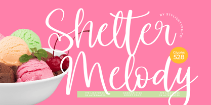 Shelter Melody Font Poster 1