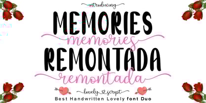 Memories Remontada Font Poster 1