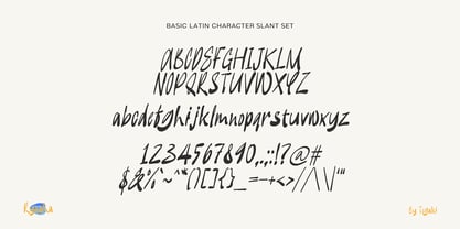 Ryosha Slant Font Poster 14