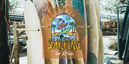 Ryosha Slant Font Poster 7