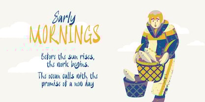 Ryosha Slant Font Poster 5