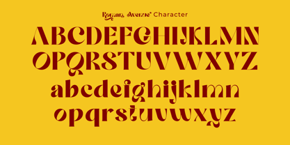 Roman Avenue Font Poster 8